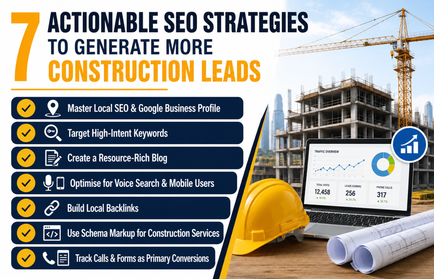 7 ACTIONABLE SEO STRATEGIES TO GENERATE MORE CONSTRUCTION LEADS
