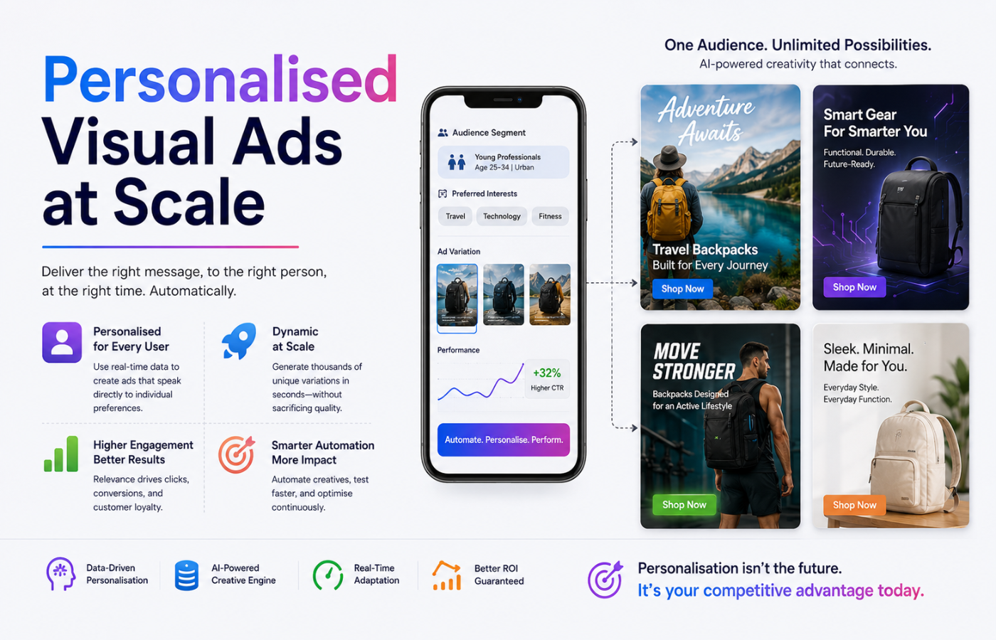 Personalised Visual Ads at Scale