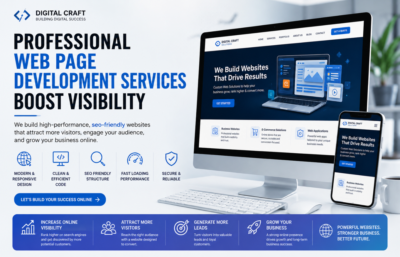 Professional Web Page Development Services Boost Visibility