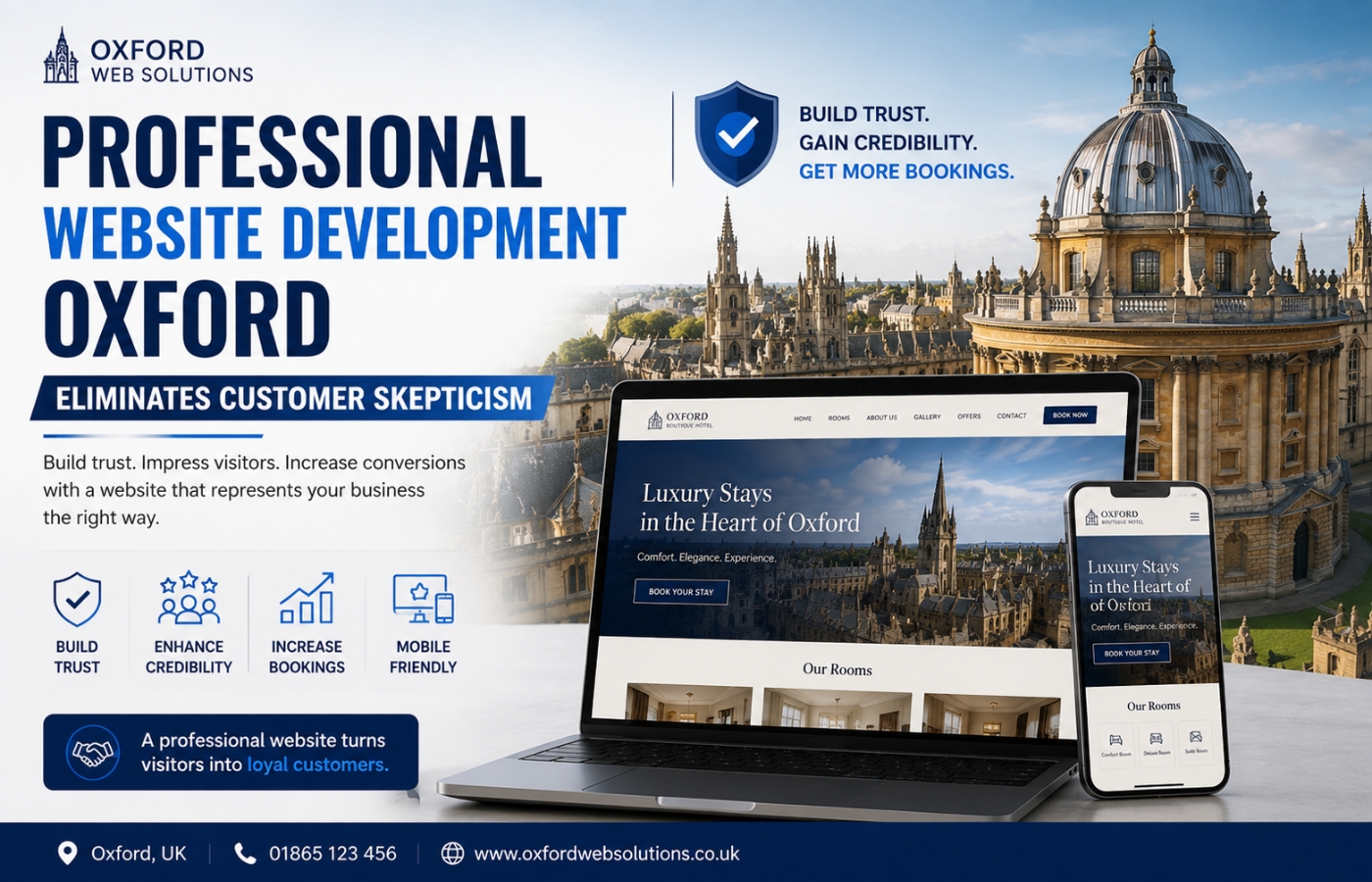 Professional website design for Oxford