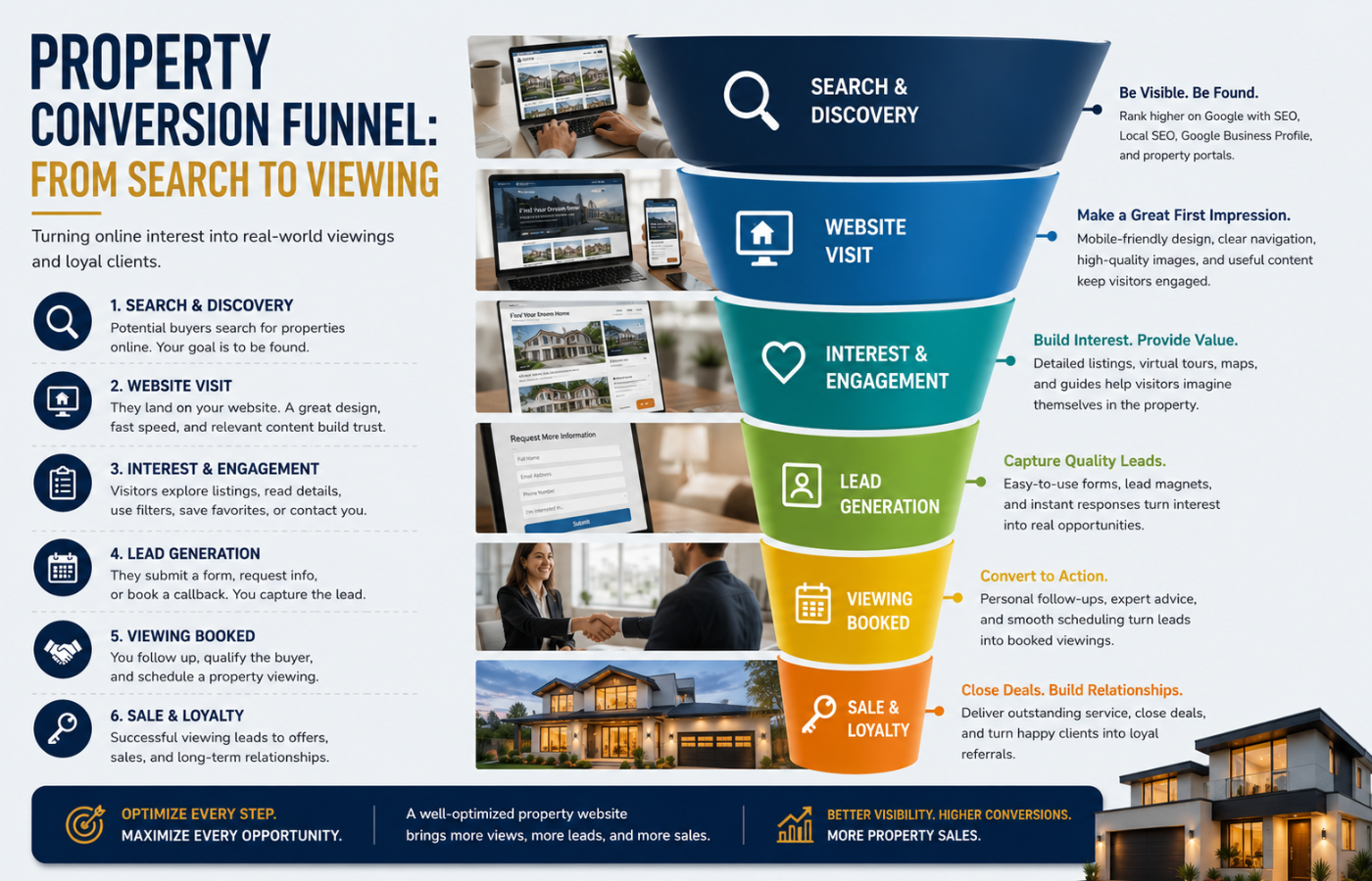Property Conversion Funnel: From Search to Viewing
