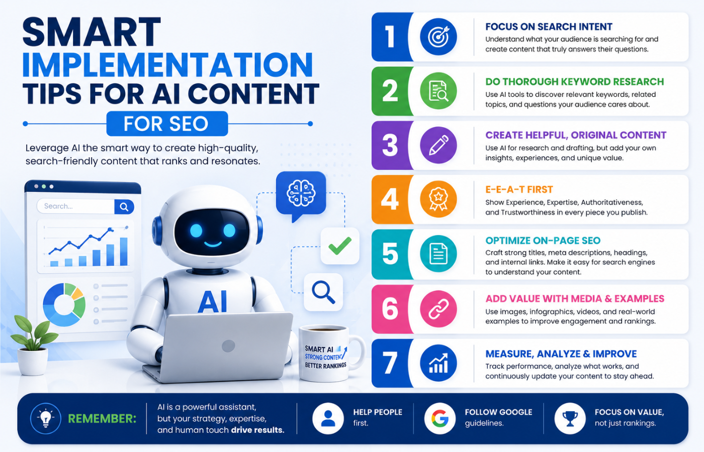 Smart Implementation Tips for AI Content for SEO