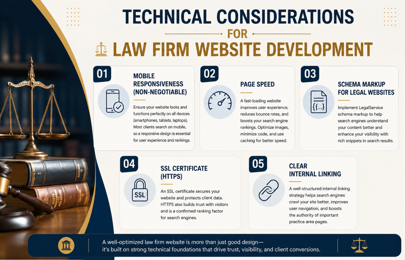 Technical Considerations for Law Firm Website Development