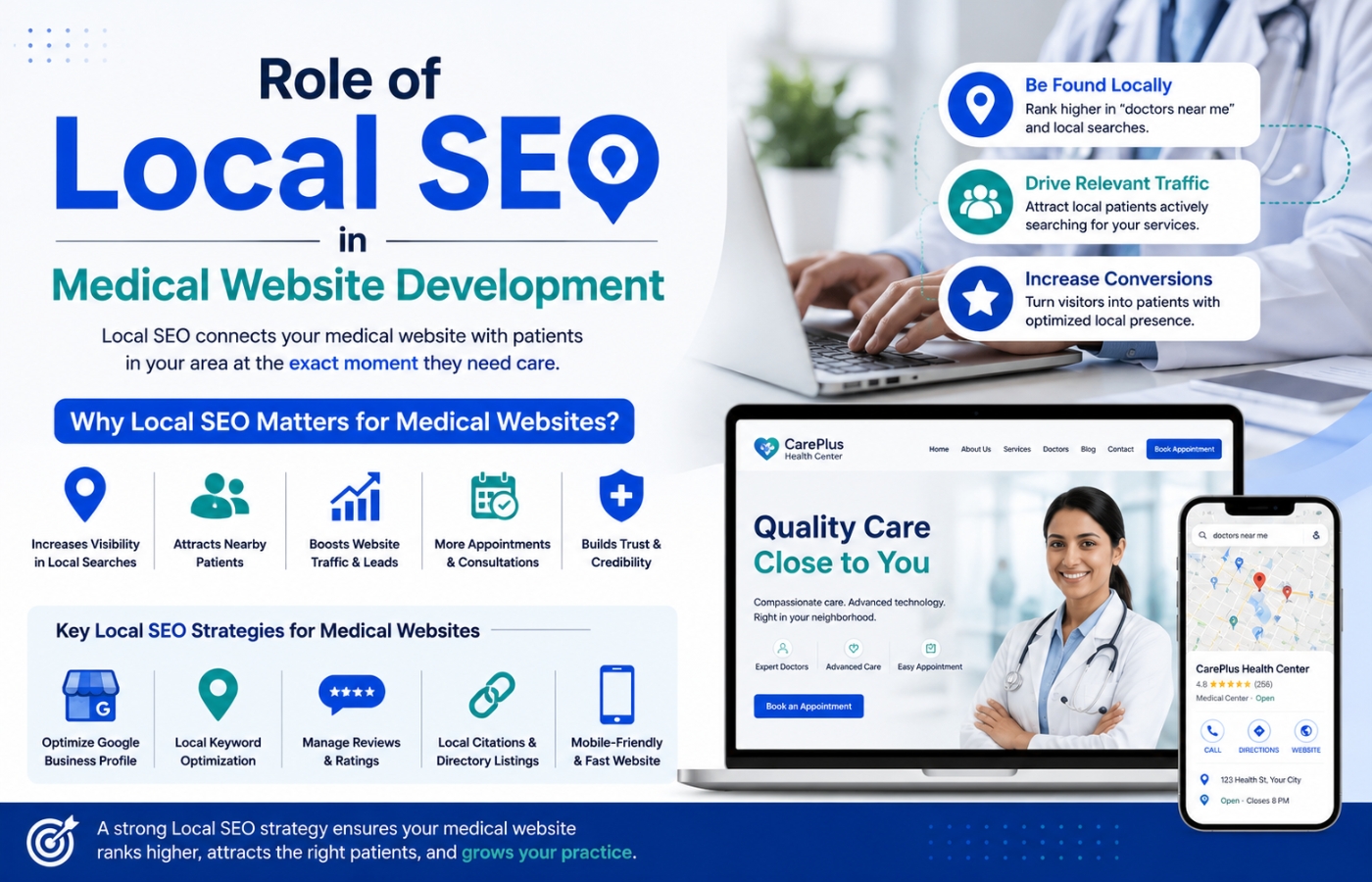 The role of local SEO in medical websites