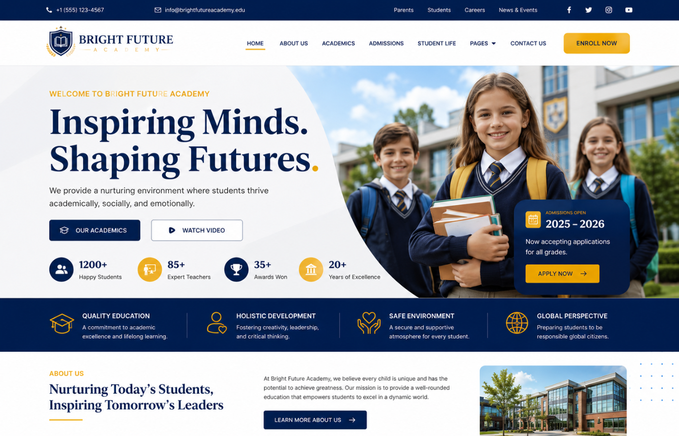 web design for schools