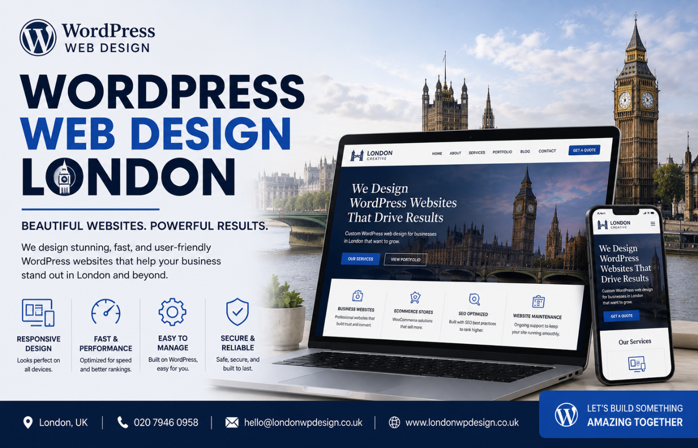 wordpress web design london