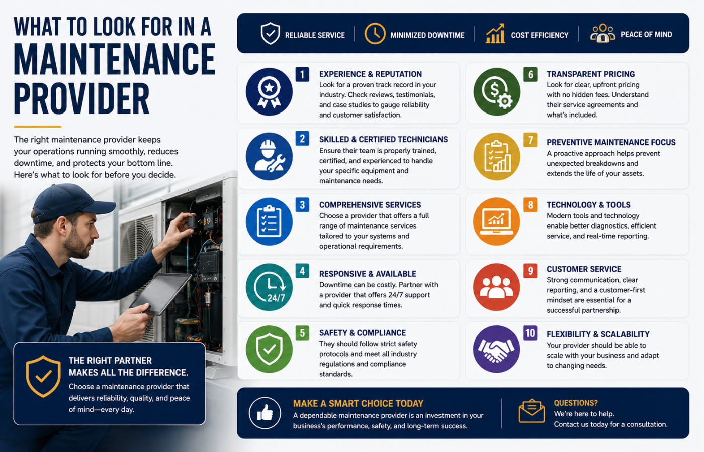 What to Look for in a Maintenance Provider