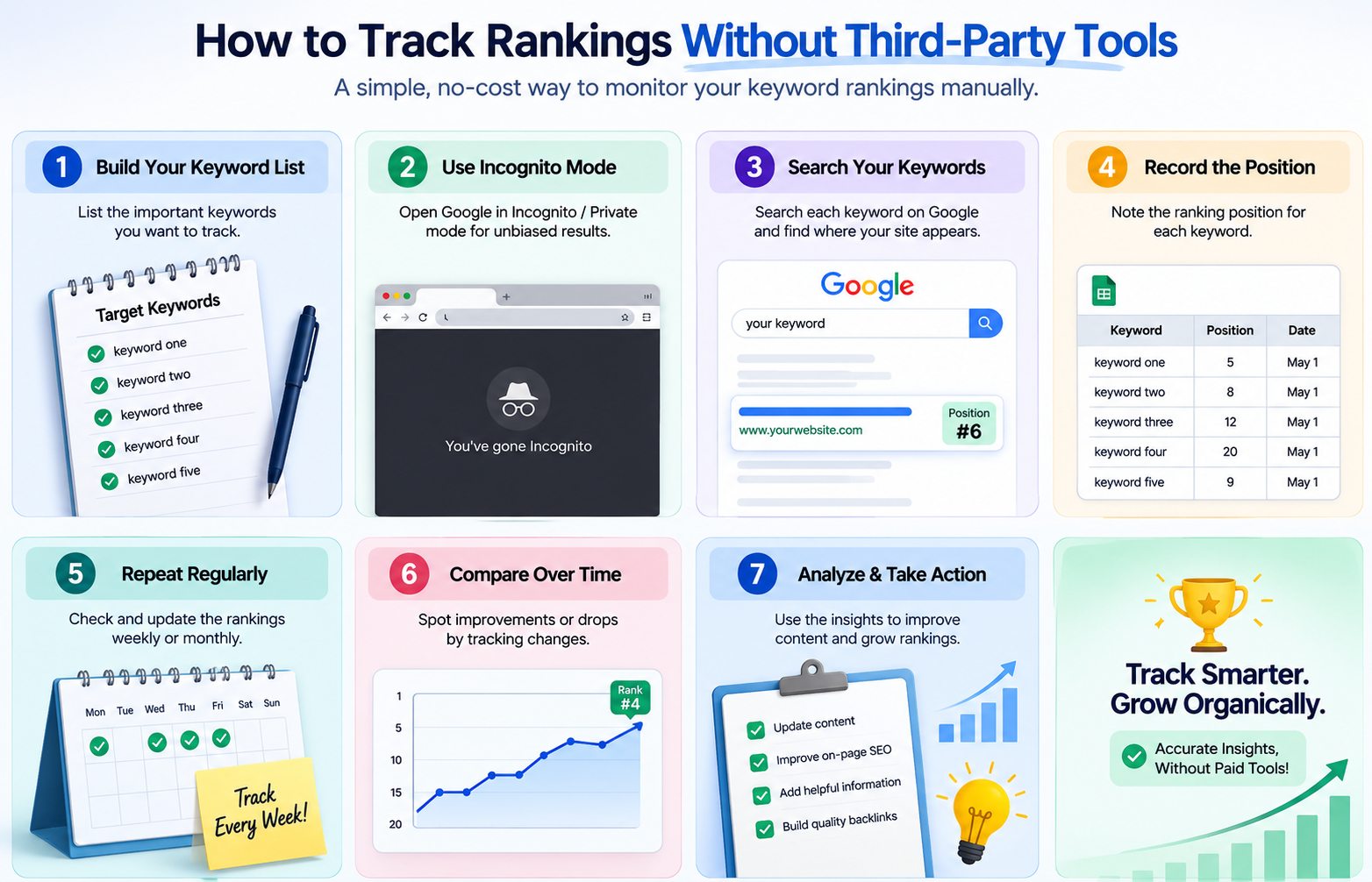 How to Track Rankings Without Third-Party Tools